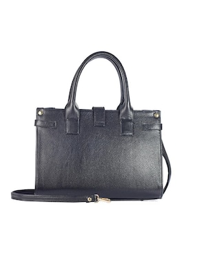 Bolsa satchel Angelozano Samantha Telar Zinacantán de piel para mujer