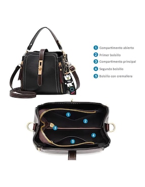 Bolsa crossbody Likëpink Fashion And Style de cuero para mujer