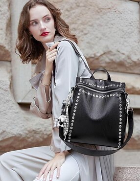 Backpack Likëpink Fashion and Style de cuero para mujer