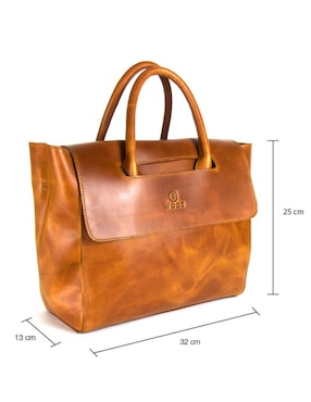 Bolsa flap Woge México de piel para mujer