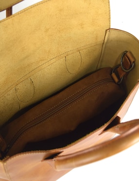 Bolsa flap Woge México de piel para mujer