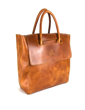 Bolsa flap Woge México de piel para mujer