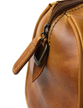 Bolsa bowler Woge México de piel para mujer