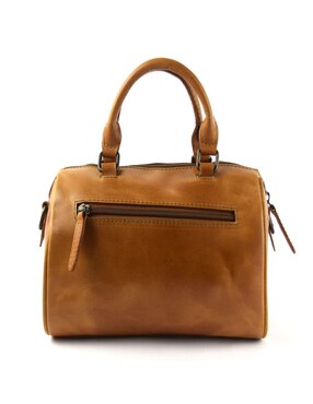 Bolsa bowler Woge México de piel para mujer