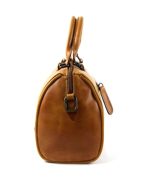 Bolsa bowler Woge México de piel para mujer