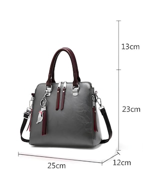 Bolsa crossbody Likëpink de cuero para mujer
