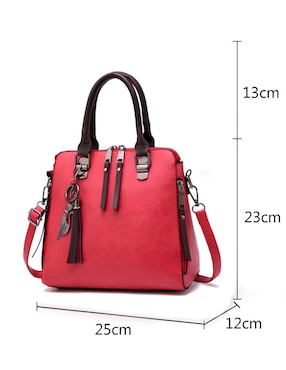 Bolsa crossbody Likëpink de cuero para mujer