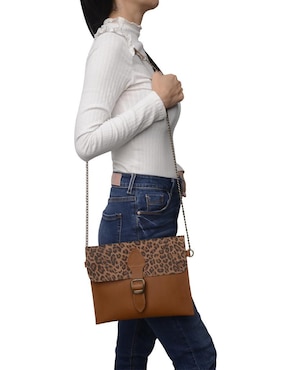 Bolsa crossbody Hj Hinojosa Bolsa Crossbody de cuero para mujer