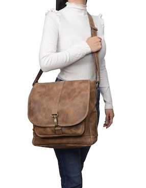 Bolsa messenger Hj Hinojosa Messenger de cuero unisex