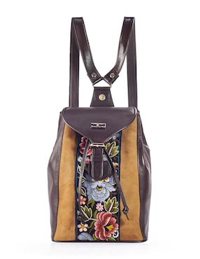 Backpack AngeLozano Susana De Piel Para Mujer