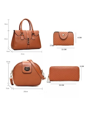 Bolsa tote Genérica Universal de cuero para mujer