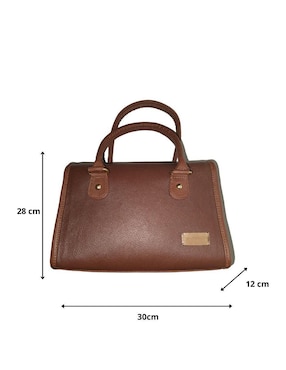 Bolsa bowler Fana de piel para mujer
