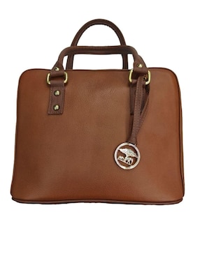 Bolsa Bowler Fana De Piel Para Mujer