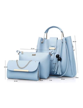 Bolsa crossbody Genérica Universal de cuero para mujer