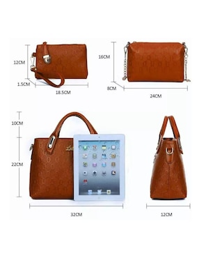 Bolsa crossbody Genérica de cuero para mujer