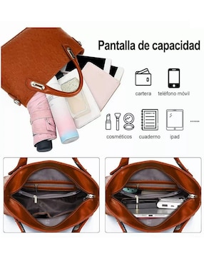 Bolsa crossbody Genérica de cuero para mujer