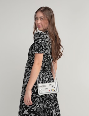 Bolsa crossbody Karl Lagerfeld Paris de piel para mujer