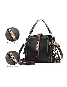 Bolsa crossbody Genérica Universal de cuero para mujer