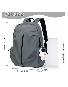 Mochila con portalaptop Universal Genérica impermeable unisex