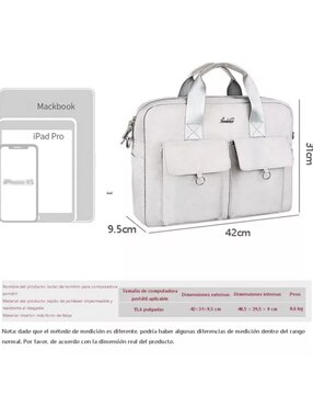 Maletín porta laptop Genérica 17 pulgadas
