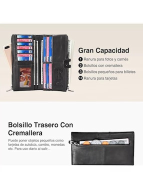 Cartera Genérica Lisa para mujer