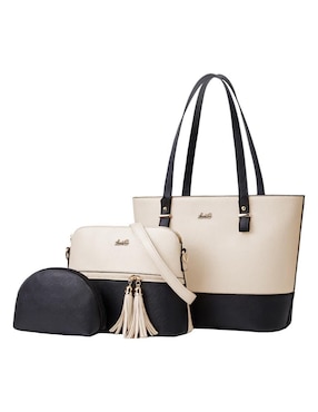 Set De Bolsa De Cuero Para Mujer