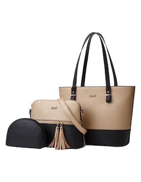 Set De Bolsa De Cuero Para Mujer