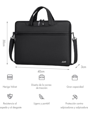 Maletín porta laptop Genérica 15.6 pulgadas