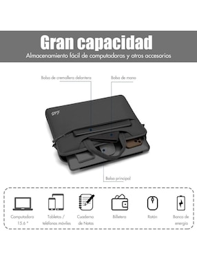 Maletín porta laptop Genérica 15.6 pulgadas