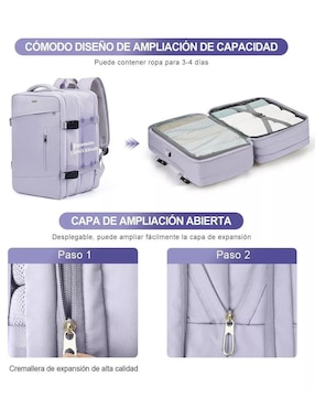 Mochila casual Genérica impermeable unisex