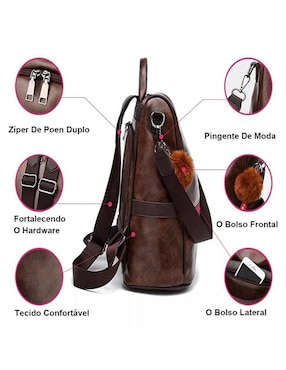 Mochila casual Genérica impermeable unisex