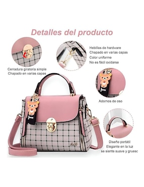 Bolsa crossbody Genérica de cuero para mujer