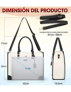 Bolsa bandolera Genérica para mujer