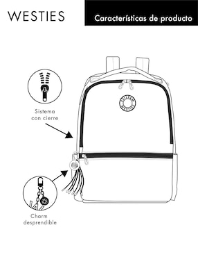 Mochila casual Westies Kuromarimo para mujer