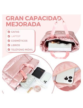 Bolsa tote Likëpink Glamourin para mujer