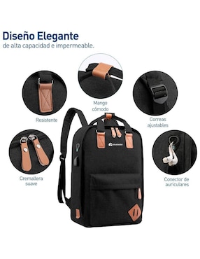 Set mochila con portalaptop Bluelander impermeable unisex
