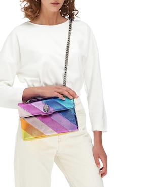 Bolsa crossbody Kurt Geiger Kensington de cuero para mujer