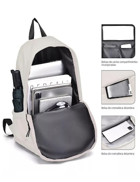 Mochila casual Genérica impermeable unisex