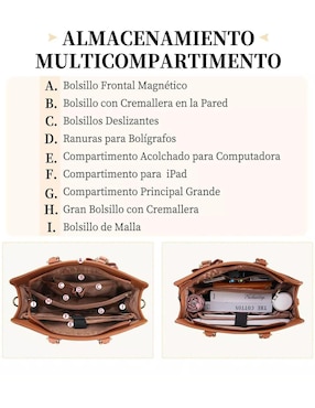 Bolsa tote Genérica para mujer