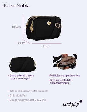 Bolsa crossbody Luckyly Nubia para mujer
