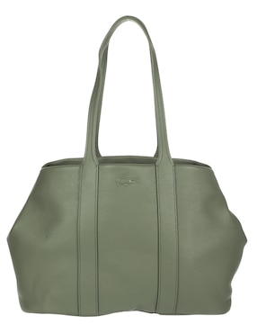 Bolsa Shopper Lacoste City Court De Piel Para Mujer