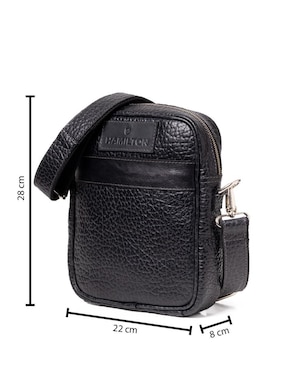 Bolsa messenger Hamilton Footwear de piel unisex