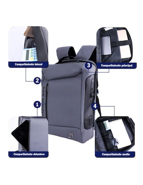 Mochila antirrobo Hokins Select impermeable unisex