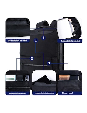 Mochila casual Hokins impermeable unisex