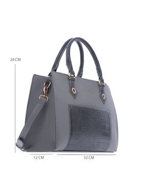 Bolsa satchel Olimba para mujer