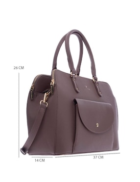 Bolsa satchel Olimba para mujer