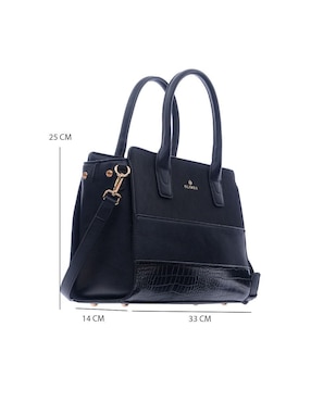 Bolsa satchel Olimba para mujer