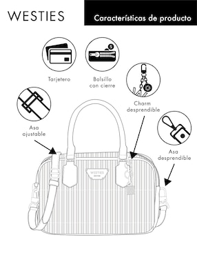 Bolsa satchel Westies Amez para mujer