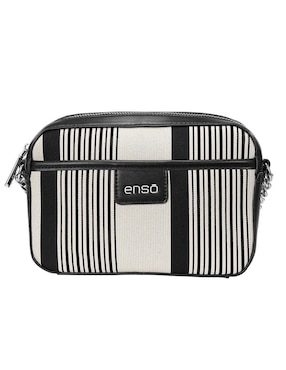 Bolsa Crossbody Enso Black & White Para Mujer