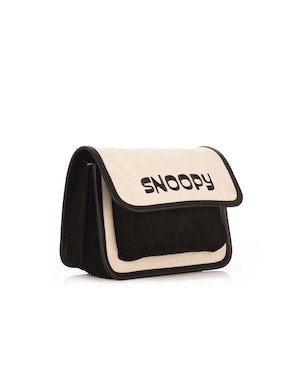Bolsa crossbody Peanuts Blanco & Negro Snoopy para mujer